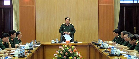 Bộ trưởng Phùng Quang Thanh kết luận cuộc họp.